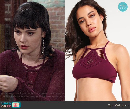 Free People Hanalei Bra worn by Tessa Porter (Cait Fairbanks) on The Young and the Restless