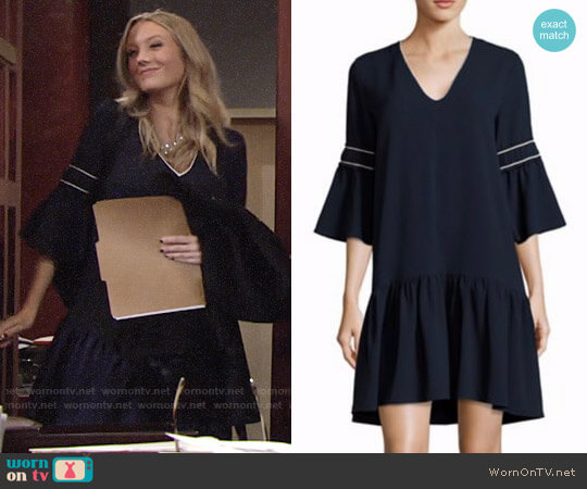 Ganni Clark Dress worn by Abby Newman (Melissa Ordway) on The Young and the Restless
