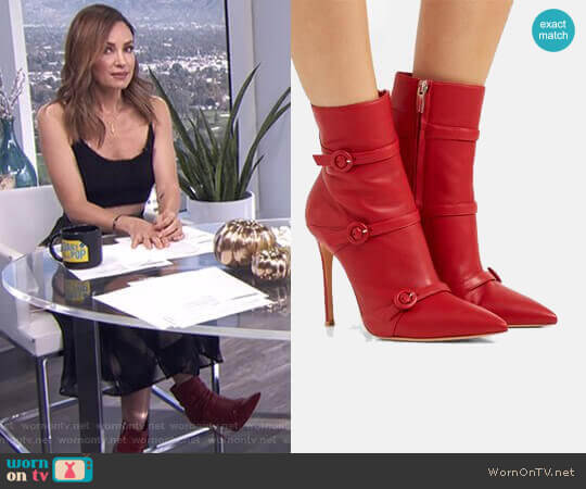 Gianvito Rossi Robin Boots worn by Catt Sadler on E! News