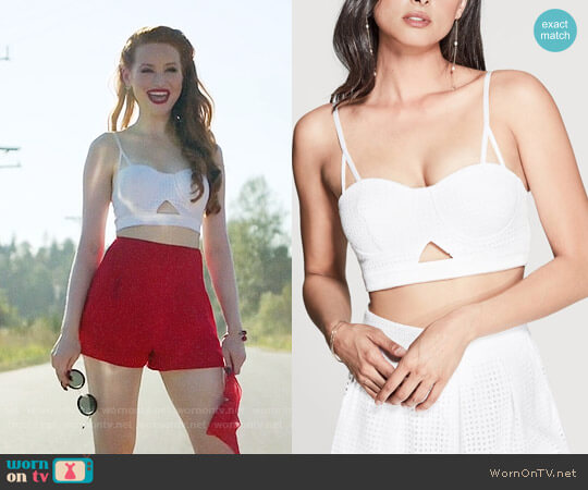 Guess by Marciano Samira Bra Top worn by Cheryl Blossom (Madelaine Petsch) on Riverdale