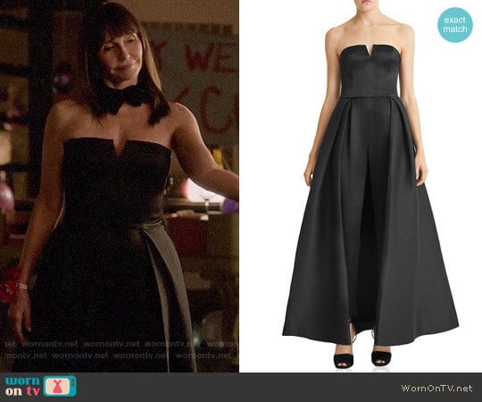 Halston Heritage Faille Full Skirted Jumpsuit worn by Gail Klostermann (Mary Steenburgen) on Last Man On Earth