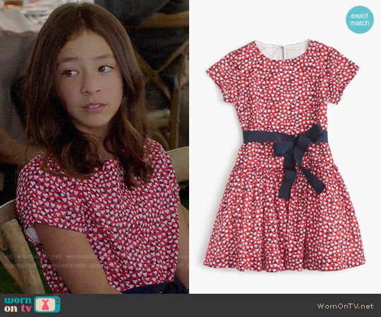 J.Crew Girls Heart Print Dress worn by Lily Tucker-Pritchett (Aubrey Anderson-Emmons) on Modern Family