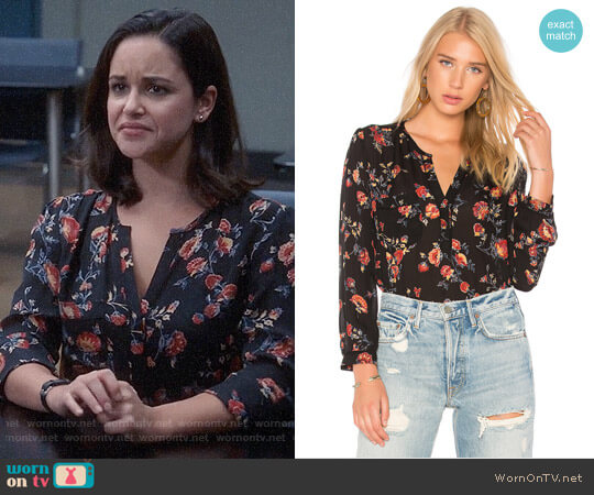 Joie Brittin Top worn by Amy Santiago (Melissa Fumero) on Brooklyn Nine-Nine