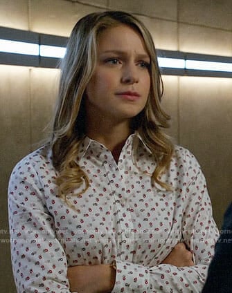 Kara’s flower print shirt on Supergirl / Arrow / The Flash