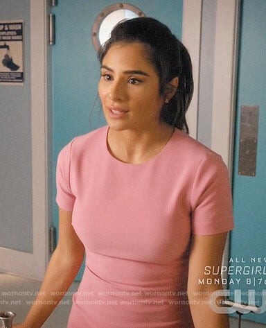Lina’s pink short sleeve dress on Jane the Virgin
