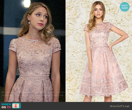 Mac Duggal Style #50424D in Rose worn by Kara Danvers (Melissa Benoist) on Supergirl