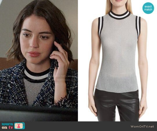 Rag & Bone Priya Tank in Silver worn by Ivy Belfrey (Adelaide Kane) on Once Upon A Time