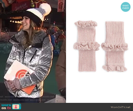 Rebecca Minkoff Ruffle Fingerless Gloves worn by Savannah Guthrie on Today
