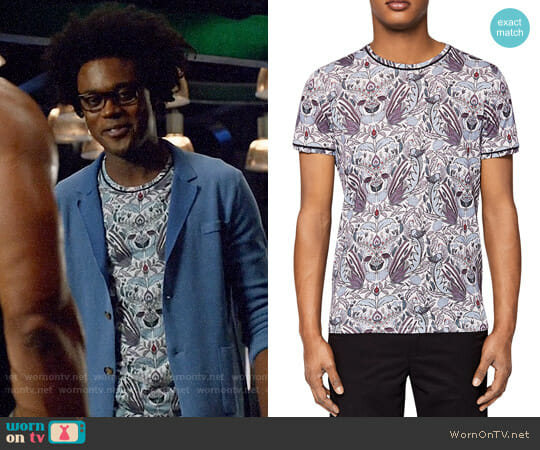 Ted Baker Barton Tee worn by Curtis Holt (Echo Kellum) on Arrow