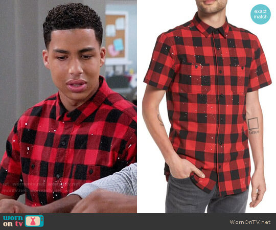 The Rail Paint Splatter Shirt worn by Andre Johnson Jr (Marcus Scribner) on Black-ish