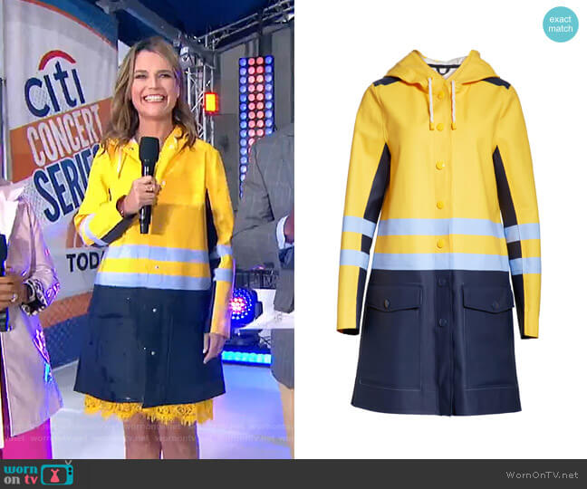 Stutterheim x Marni Waterproof Hooded Raincoat worn by Savannah Guthrie on Today