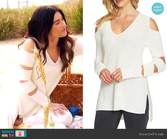 1. State Cutout Sweater worn by Steffy Forrester (Jacqueline MacInnes Wood) on The Bold and the Beautiful