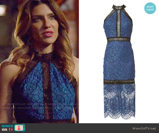 Alexis Julianna Lace Dress worn by Dinah Drake (Juliana Harkavy) on Arrow