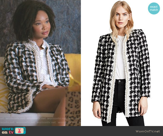 Alice + Olivia Andreas Jacket worn by Monica Colby (Wakeema Hollis) on Dynasty