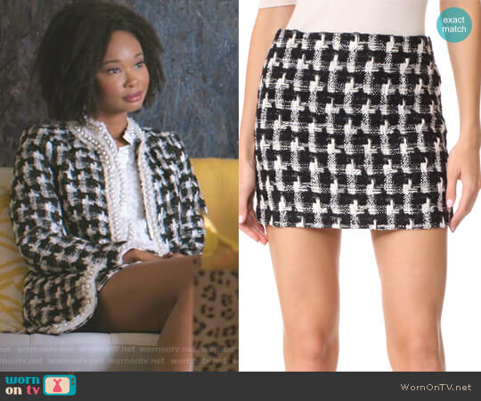 Alice + Olivia Elana Skirt worn by Monica Colby (Wakeema Hollis) on Dynasty