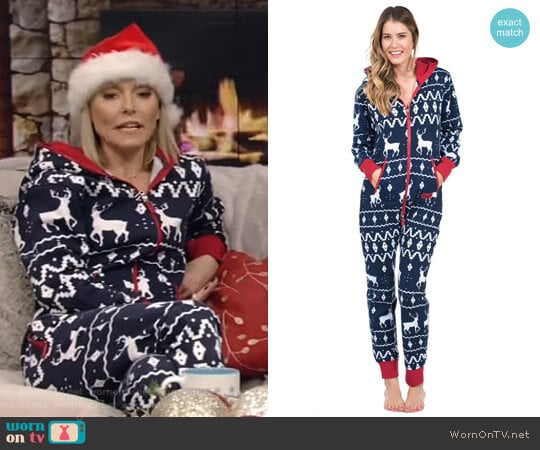 Tipsy Elves Reindeer Jumpsuit worn by Kelly Ripa on Live with Kelly and Mark