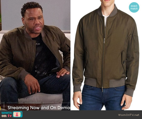 BOSS Bomber Jacket worn by Andre Johnson (Anthony Anderson) on Black-ish