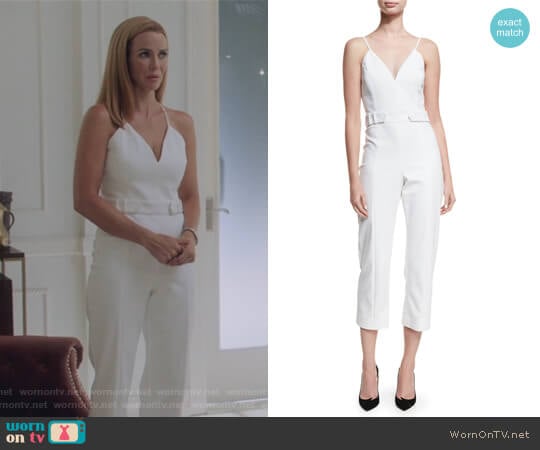 Cushnie Et Ochs Sleeveless Belted Cropped Jumpsuit worn by Leslie Dean (Annie Wersching) on Marvels Runaways