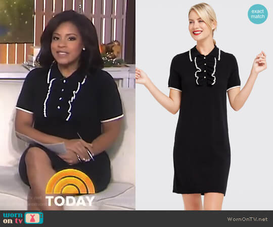 Draper James Polo Sweater Dress worn by Sheinelle Jones on Today