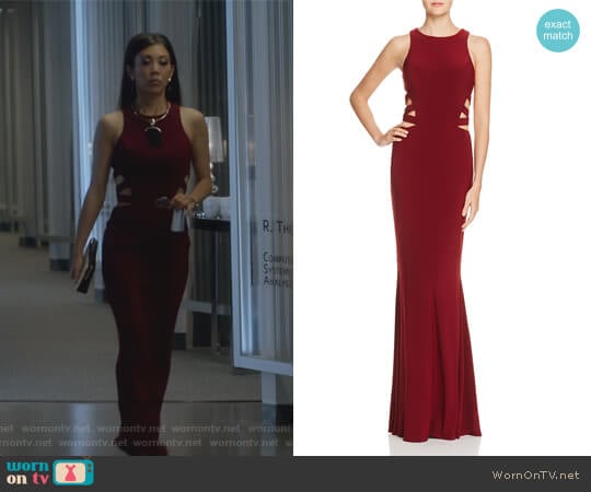 Faviana Couture Strappy Cutout Gown worn by Tina Minoru (Brittany Ishibashi) on Marvels Runaways