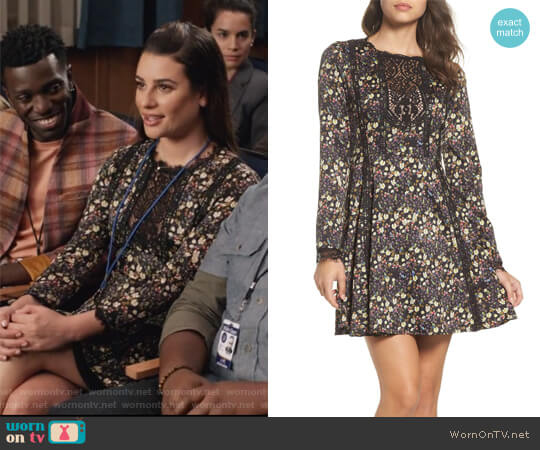 French Connection Hallie Fit & Flare Dress worn by Valentina Barella (Lea Michele) on The Mayor