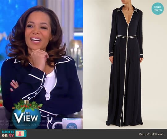Gabriela Hearst Lempicka silk crepe de Chine gown worn by Sunny Hostin on The View