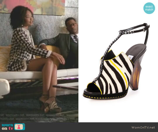 Jimmy Choo Kascade Sandal worn by Monica Colby (Wakeema Hollis) on Dynasty