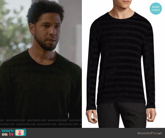 John Varvatos Long-Sleeve Patterned Top worn by Jamal Lyon (Jussie Smollett) on Empire