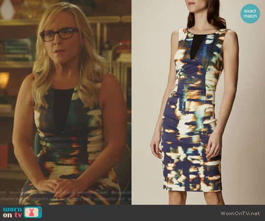 Karen Millen Panelled Pencil Dress worn by Linda Martin (Rachael Harris) on Lucifer