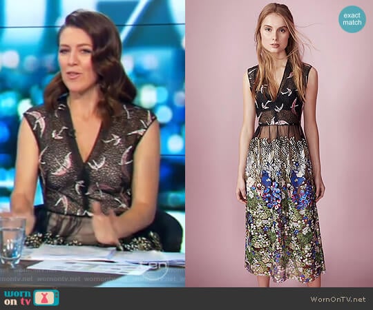 Moss and Spy Eden Dress worn by Gorgi Coghlan on The Project