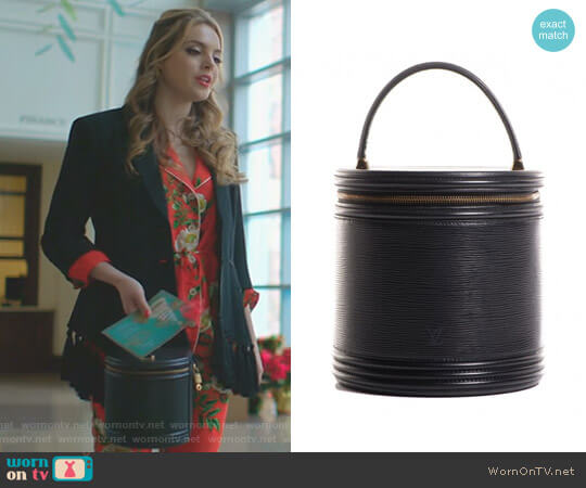 Louis Vuitton Noir Epi Cannes worn by Fallon Carrington (Elizabeth Gillies) on Dynasty