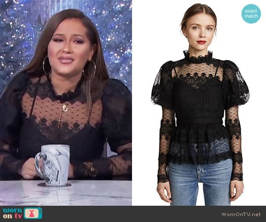 Parker Mariana Blouse worn by Adrienne Houghton on The Real