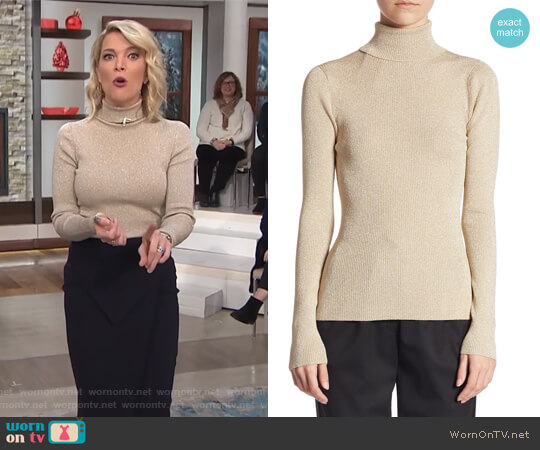 3.1 Phillip Lim Lurex Rib Turtleneck Sweater worn by Megyn Kelly on Today
