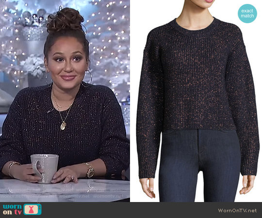 Rag & Bone Jubilee Sweater worn by Adrienne Houghton on The Real