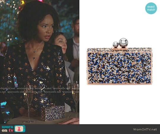 Sophia Webster Clara Ball Clasp Clutch worn by Monica Colby (Wakeema Hollis) on Dynasty