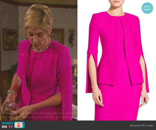 St. John Clair Knit Jacket worn by Eve Donovan (Kassie DePaiva) on Days of our Lives