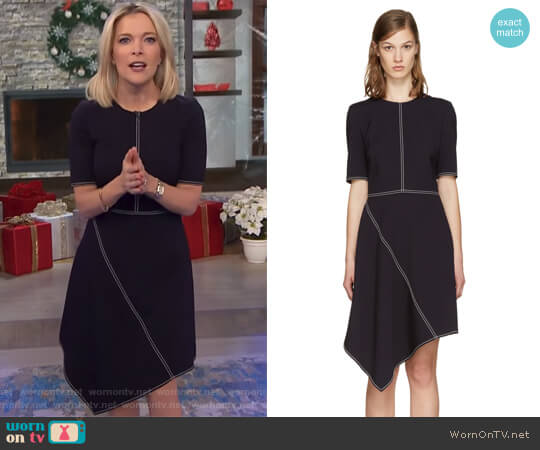 Stella McCartney Navy Wool Stitching Dress worn by Megyn Kelly on Today