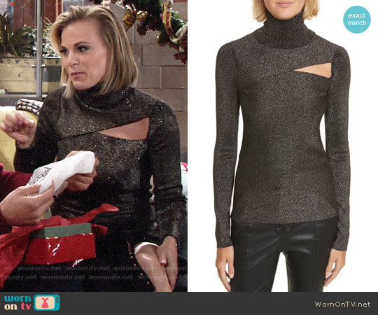 A.L.C. Camden Sweater worn by Phyllis Newman (Gina Tognoni) on The Young and the Restless