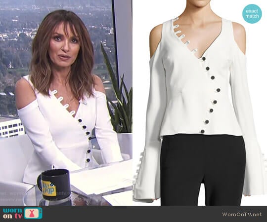 Alexis Noere Top worn by Catt Sadler on E! News