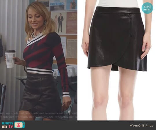 Alice + Olivia Lennon Mini Skirt worn by Portia Scott-Griffith (Nicole Richie) on Great News