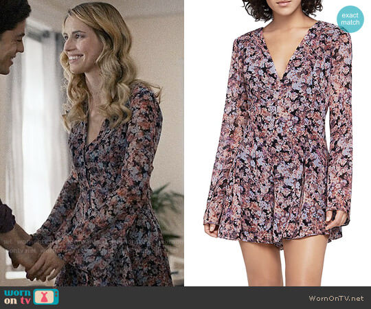 Bcbgeneration Autumn Bouquet Romper worn by Stephanie 'Stevie' McCord (Wallis Currie-Wood) on Madam Secretary