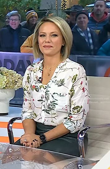 Dylan’s white floral blouse on Today
