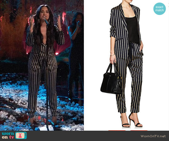 Giada Forte Striped Twill One-Button Blazer