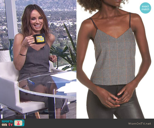 JOA Plaid Camisole worn by Catt Sadler on E! News