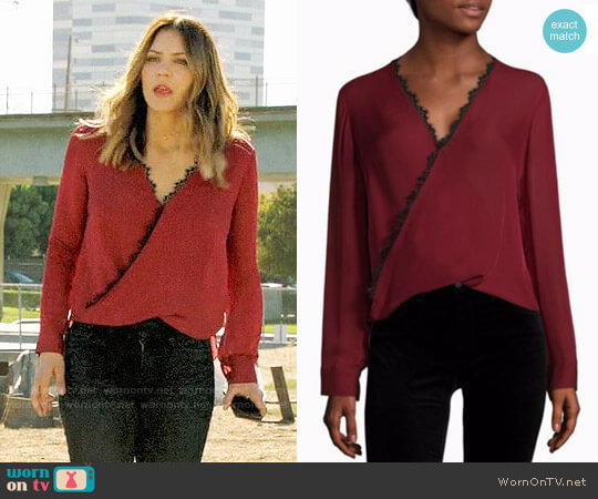 LAgence Rosario Blouse worn by Paige Dineen (Katharine McPhee) on Scorpion