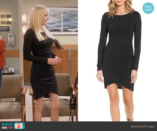 Leith Ruched Long Sleeve Dress worn by Christy Plunkett (Anna Faris) on Mom