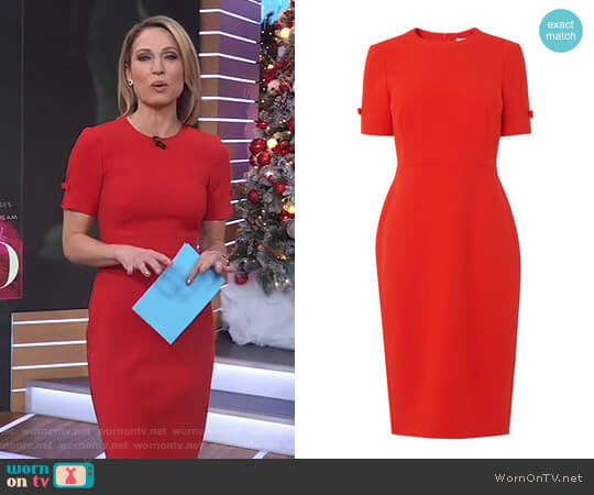 LK Bennett Trinu dress worn by Amy Robach on Good Morning America