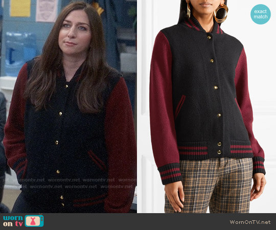 Marc Jacobs Two-tone Bomber Backet worn by Gina Linetti (Chelsea Peretti) on Brooklyn Nine-Nine