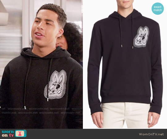 McQ Alexander McQueen Clean Cotton Hoodie worn by Andre Johnson Jr (Marcus Scribner) on Black-ish
