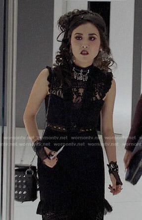 Nico’s black lace dress on Marvel’s Runaways